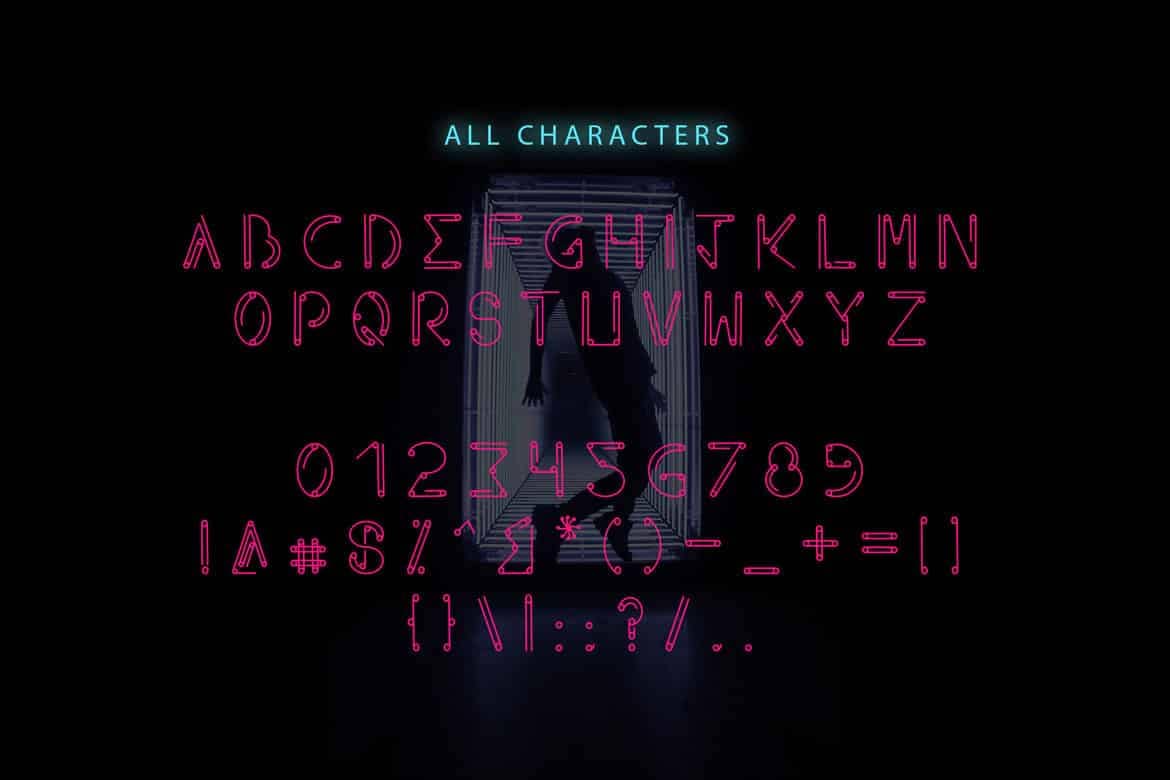 Axeon - Futuristic Typeface - Image 4