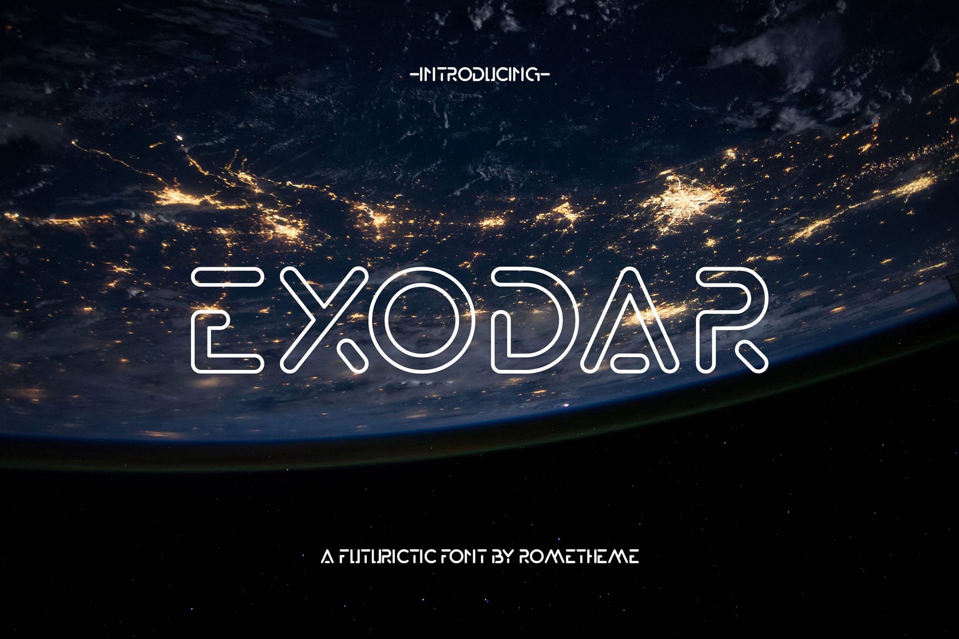 Exodar - Futuristic Font