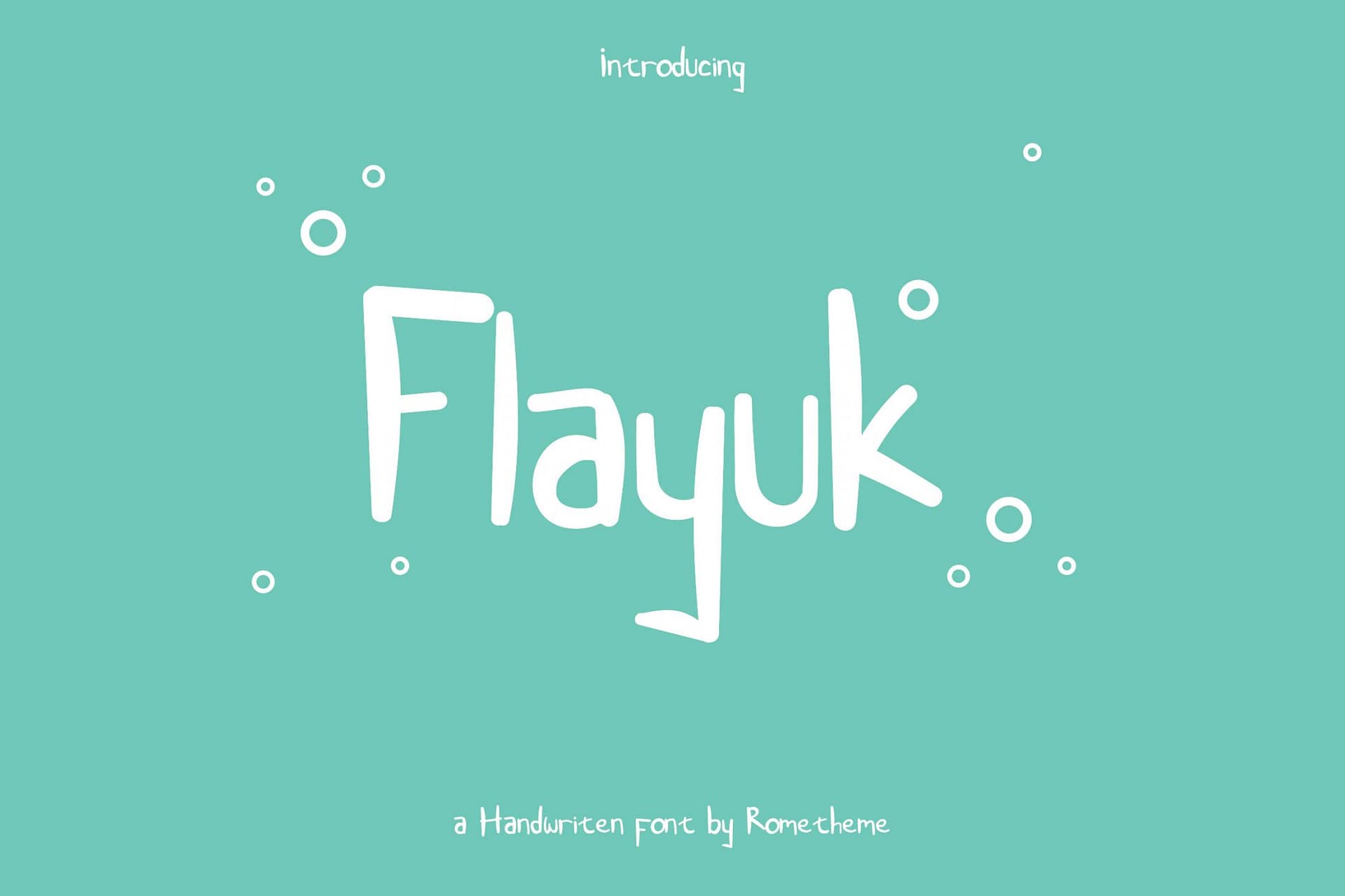 Flayuk - Handwritten Font