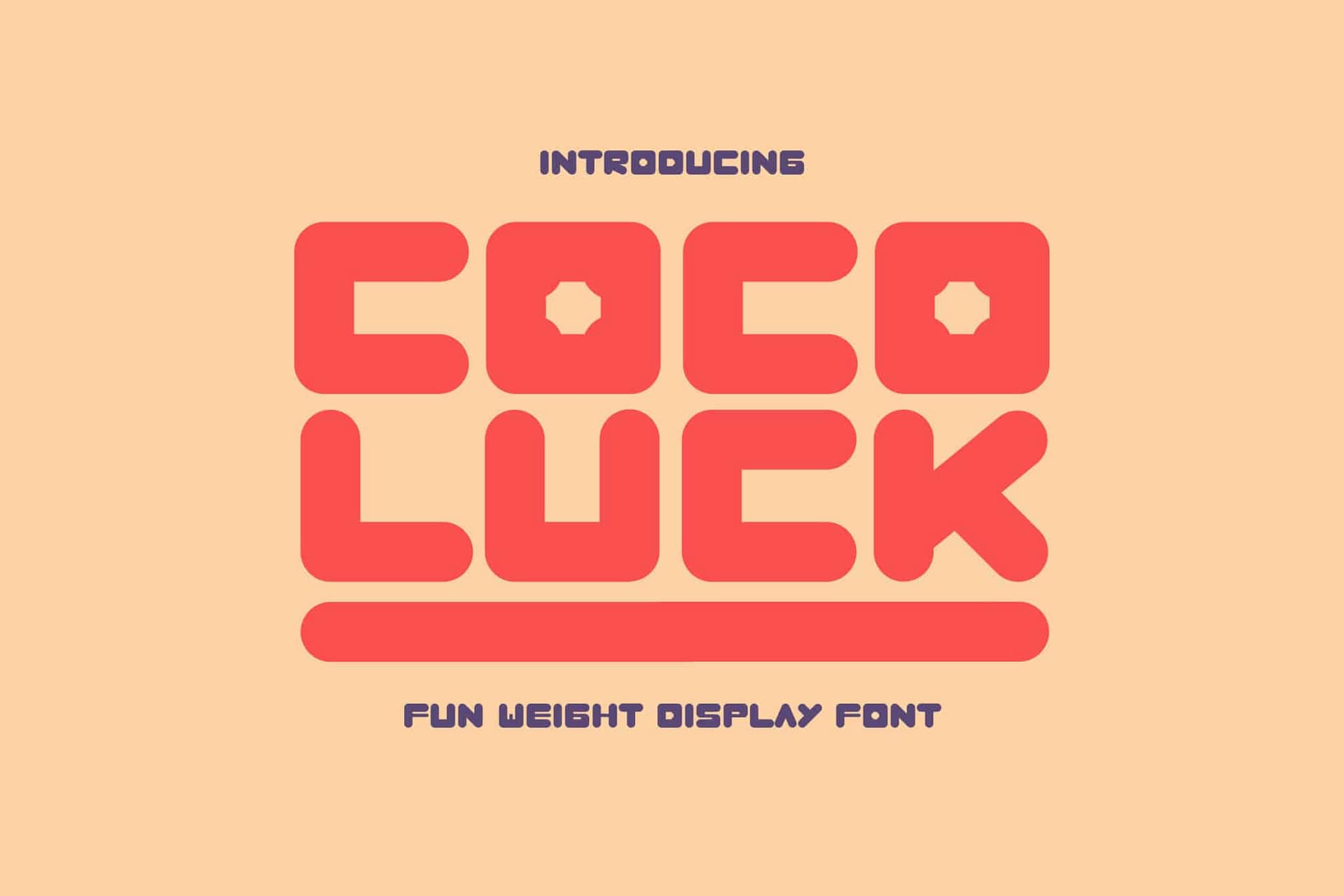 Cocoluck - Fun Weight Display Font