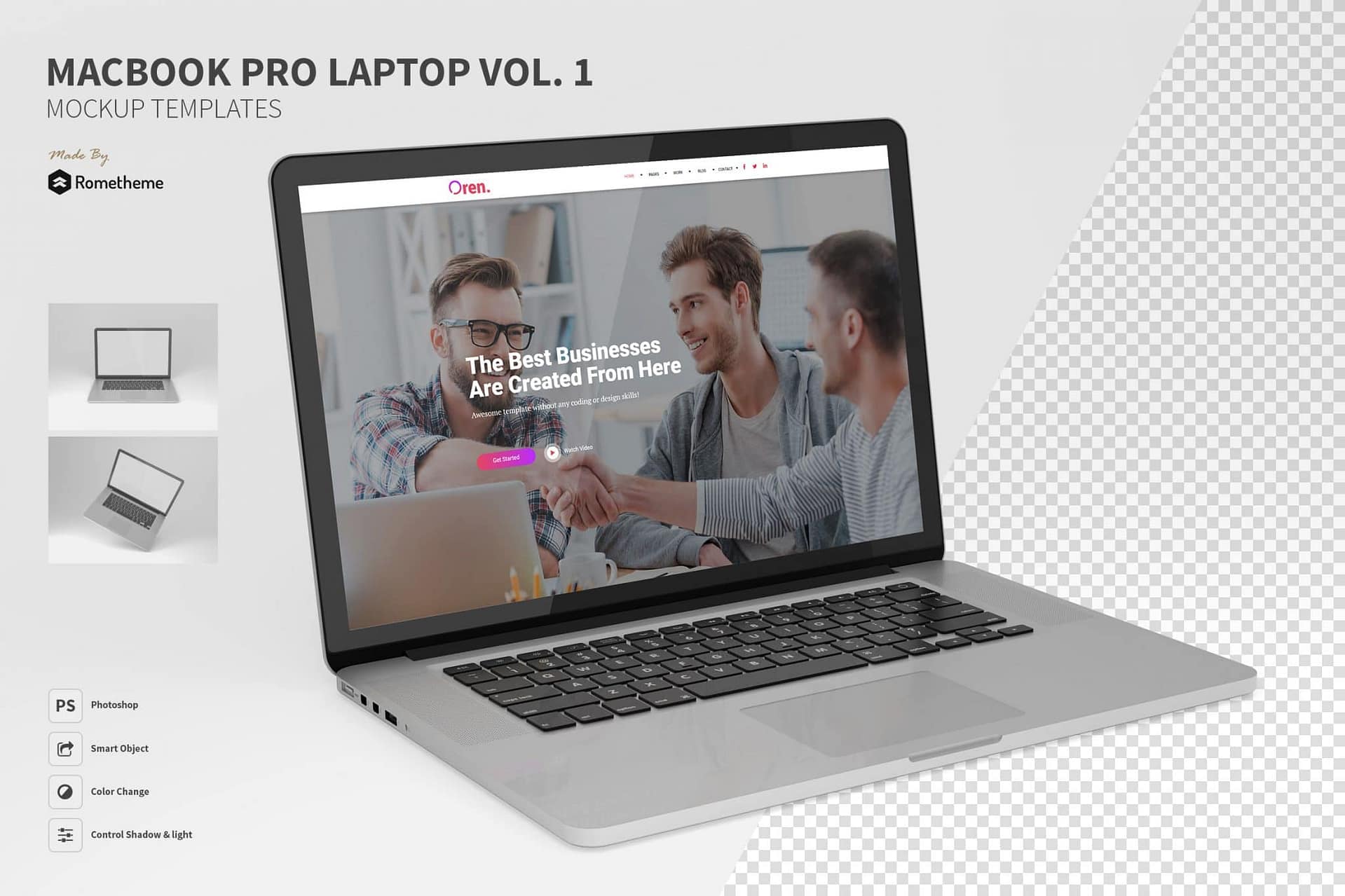 Macbook Pro Laptop vol.01 - Mockup