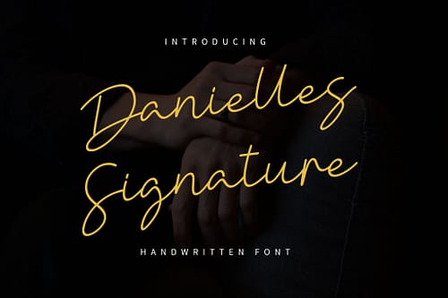 Danielle Signature - Handwritten Font