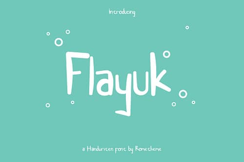 Flayuk - Handwritten Font