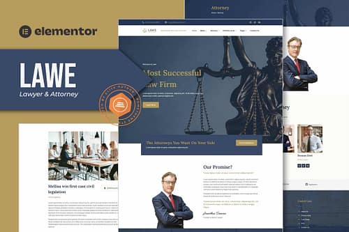 LAWE - Lawyer and Attorney Template Kit
