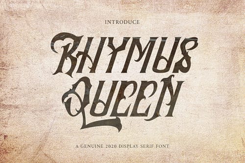 Rhymus Queen - Qothic Blackletter Font