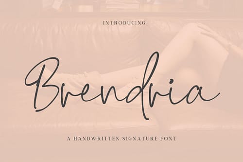 Brendria - Signature Font