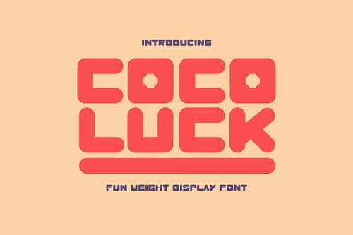 Cocoluck - Fun Weight Display Font