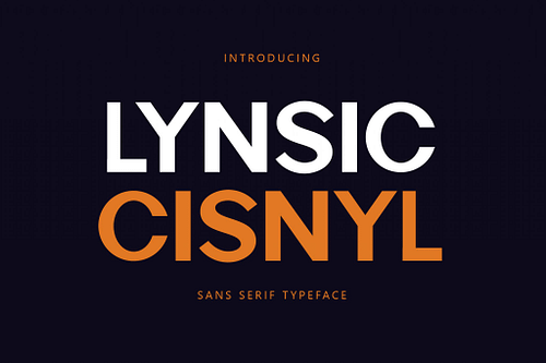 Lynsic Cisnyl - Sans Font