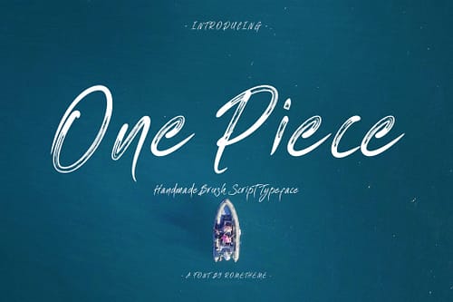 One Piece - Brush Typeface