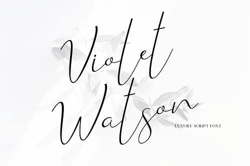 Violet Watson - Script Font