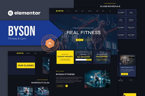 Byson - Fitness & Gym Elementor Template Kit