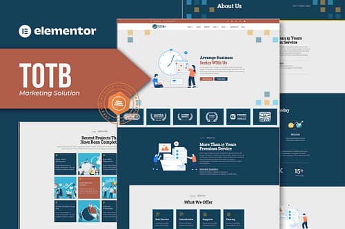 TOTB - Marketing Solution Elementor Template kit