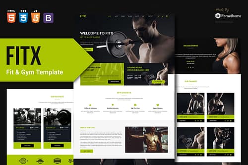 FitX - Fitness & Gym HTML Template