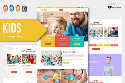 KIDS - Kindergarten and Child HTML Template