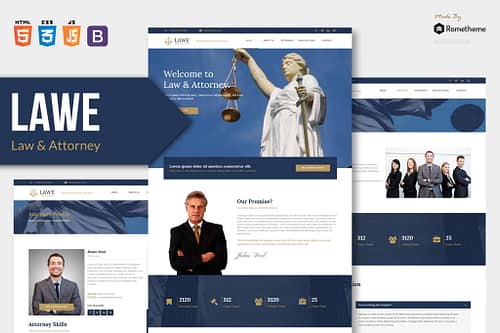 LAWE - Lawyer and Attorney HTML Template
