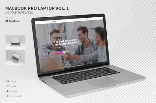 Macbook Pro Laptop vol.01 - Mockup