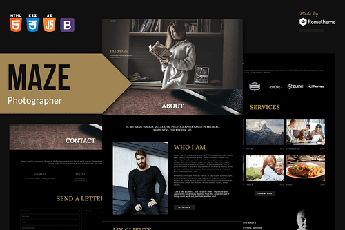 MAZE - Photography Portfolio HTML Template
