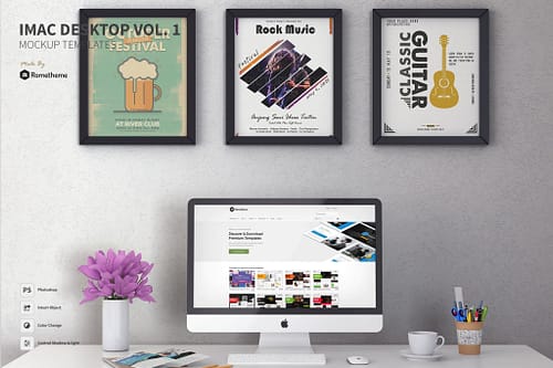 iMac Desktop vol. 01 - Mockup