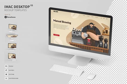 iMac Desktop vol. 03 Mock-up