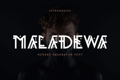 Maladewa - Decorative Font