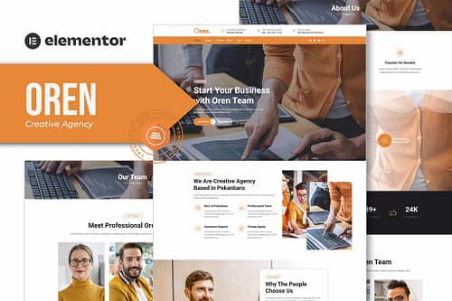 Oren - Creative Business Elementor Template Kit