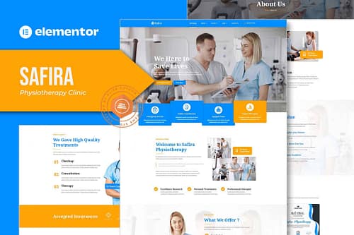 Safira - Physioterapy Elementor Template Kit
