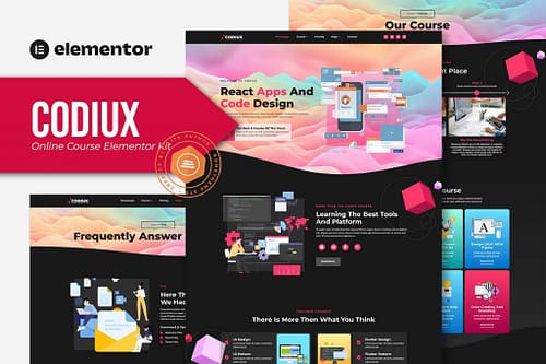 Codiux - Online Course Elementor Template Kit