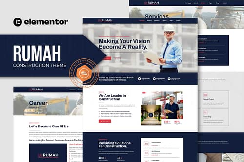 Rumah - Construction Theme Elementor Template Kit