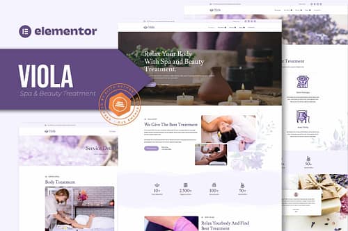Viola - Spa & Beauty Treatment Elementor Pro Template Kit