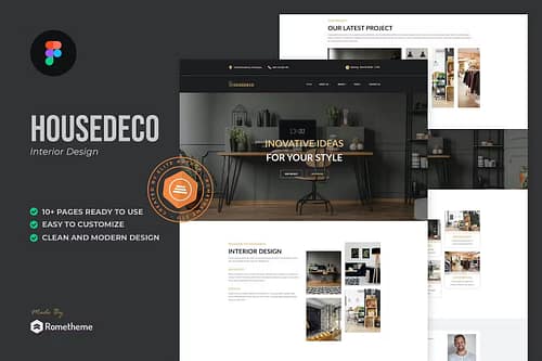 Housedeco - Interior Design Figma Template