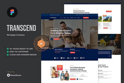 Transcend - Mortgage Lending Figma Template