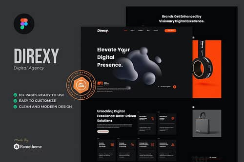 Direxy - Digital Agency Figma Template
