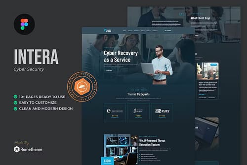 Intera - Cyber Security Figma Template