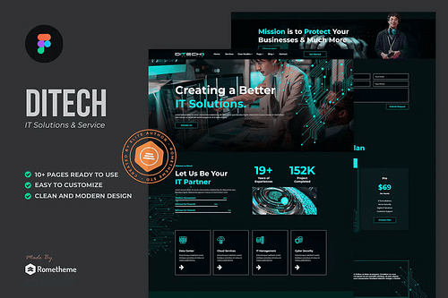 Ditech - IT Solution & Service Figma Template