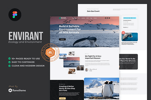 Envirant - Ecology and Environment Figma Template