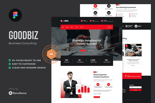 Goodbizz - Business Consulting Figma Template