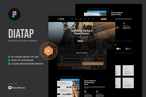 Diatap - Roofing Services Figma Template