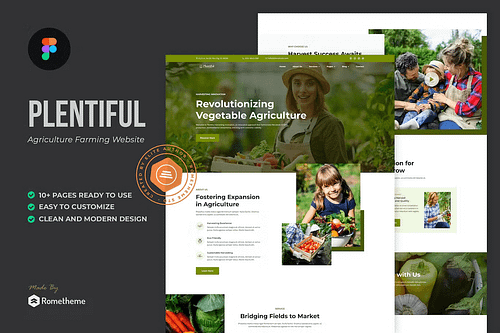 Plentiful - Agriculture Farming Figma Template