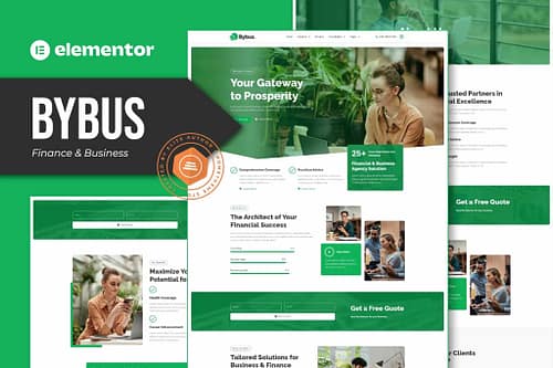 Bybus - Finance & Business Elementor Pro Template Kit