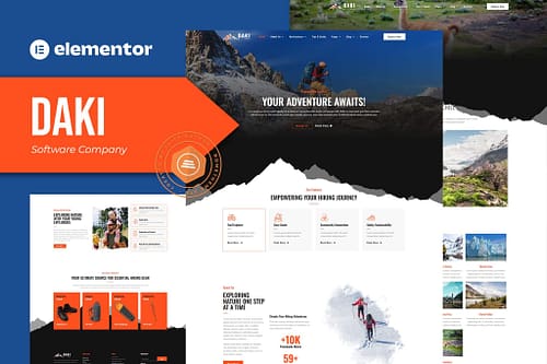 Daki - Hiking Elementor Pro Template Kit