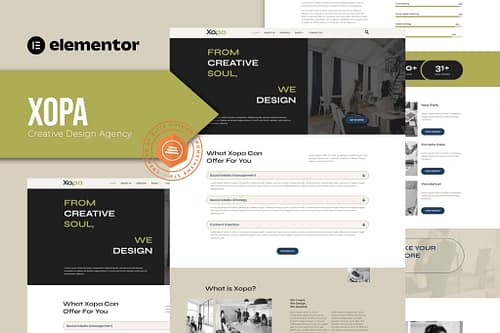 Xopa - Creative Agency Elementor Template Kit