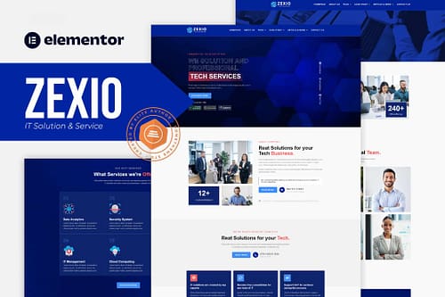 Zexio - IT Solution & Services Elementor Template Kit