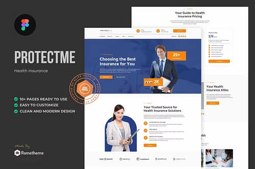 Protectme - Health Insurance Figma Template
