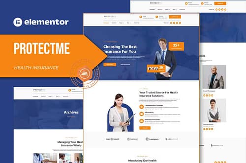 Protectme - Health Insurance Elementor Template Kit