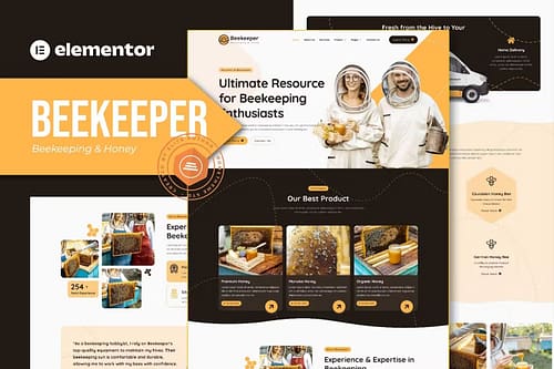 Beekeeper - Beekeeping & Honey Elementor Template Kit
