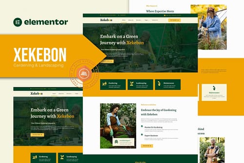 Xekebon - Gardening and Landscaping Elementor Template Kit