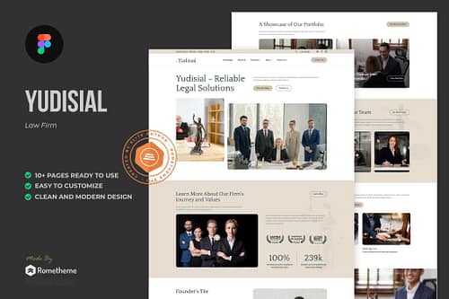 Yudisial - Law Firm Figma Template