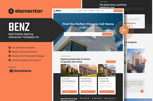 Benz - Real Estate Elementor Template Kit