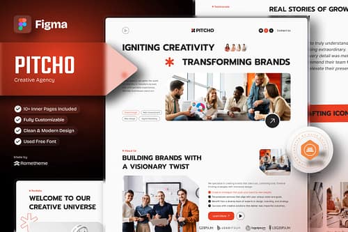 Pitcho - Creative Agency Figma Template