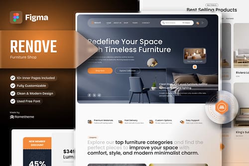 Renove - Furniture Shop Figma Template